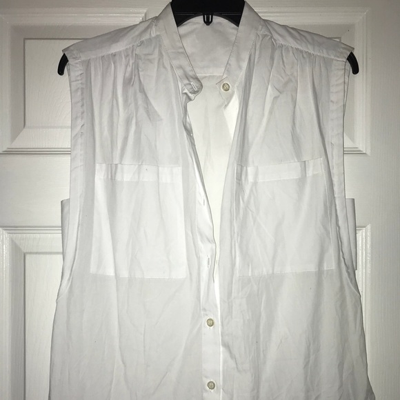 TOME Dresses & Skirts - TOME sleeveless white shirt dress